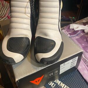 Dainese Women's Black and White motorcycle Boots
